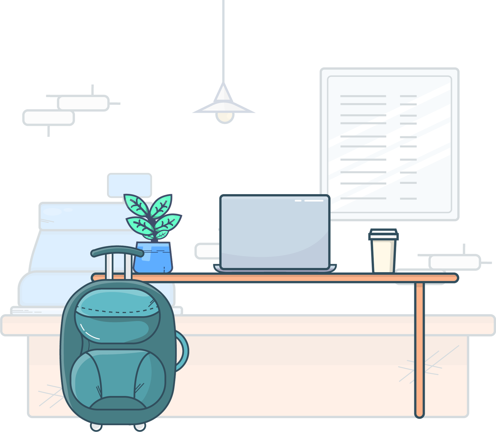 digital marketing desk table image